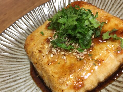 豆腐ステーキ♡焼肉のたれ味